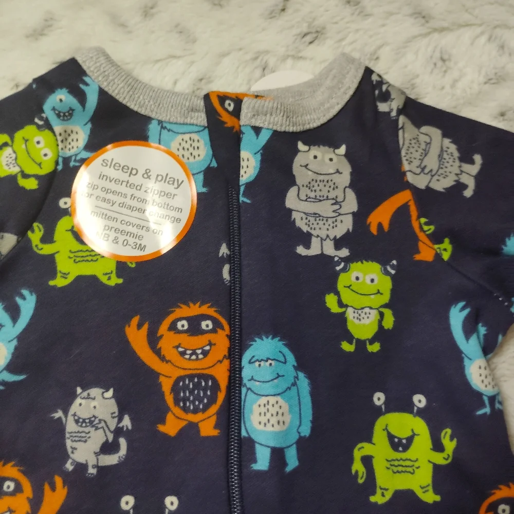Wonder Nation Baby Boys Monster Sleep N Play